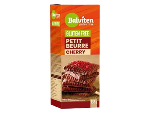 BISCOTTI  PETIT BEURRE CHERRY CIOCCOLATO E CILIEGIE LIOFILIZZATE 135 G - BALVITEN