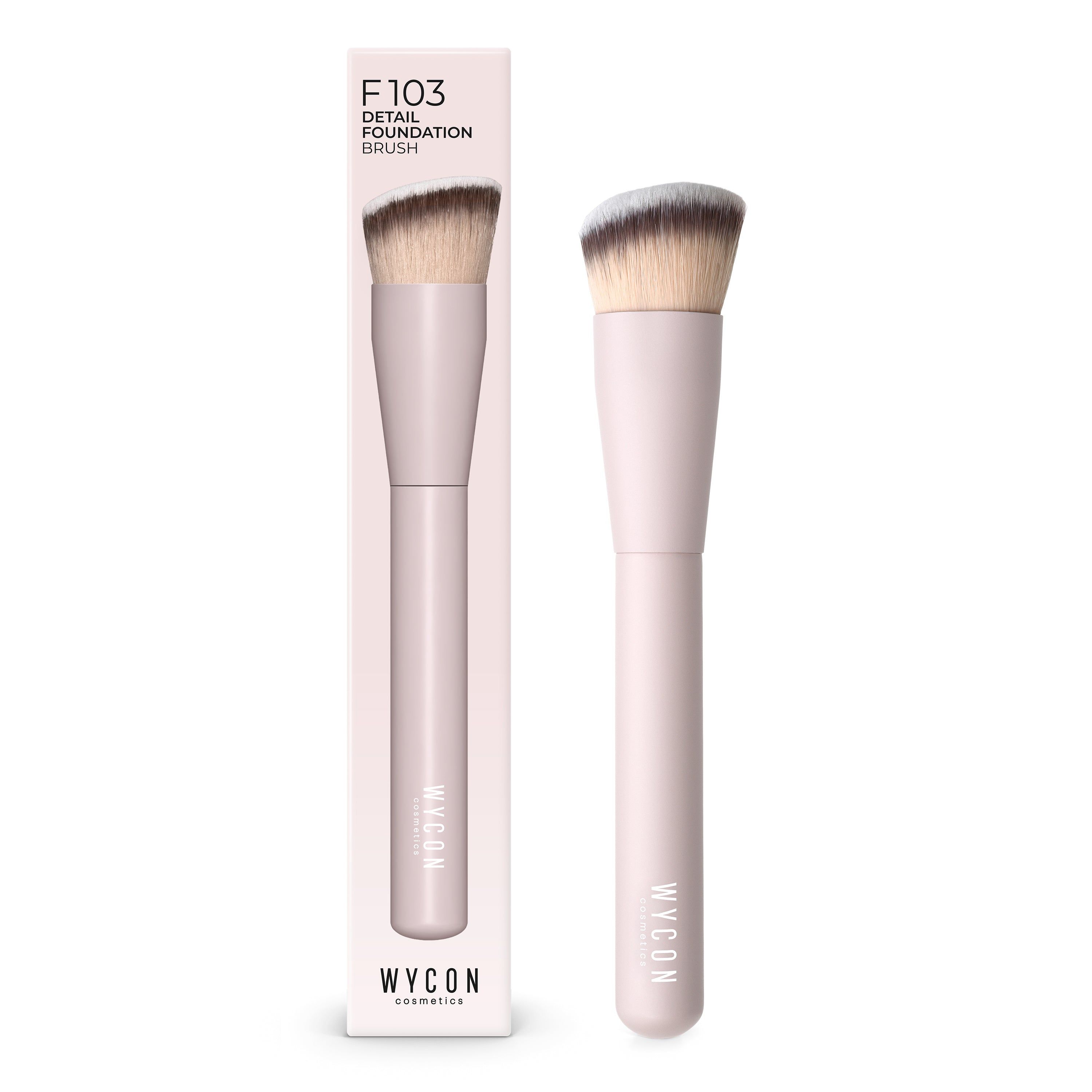 WYCON cosmetics F103 DETAIL FOUNDATION Pennello viso per applicare formule liquide e in crema
