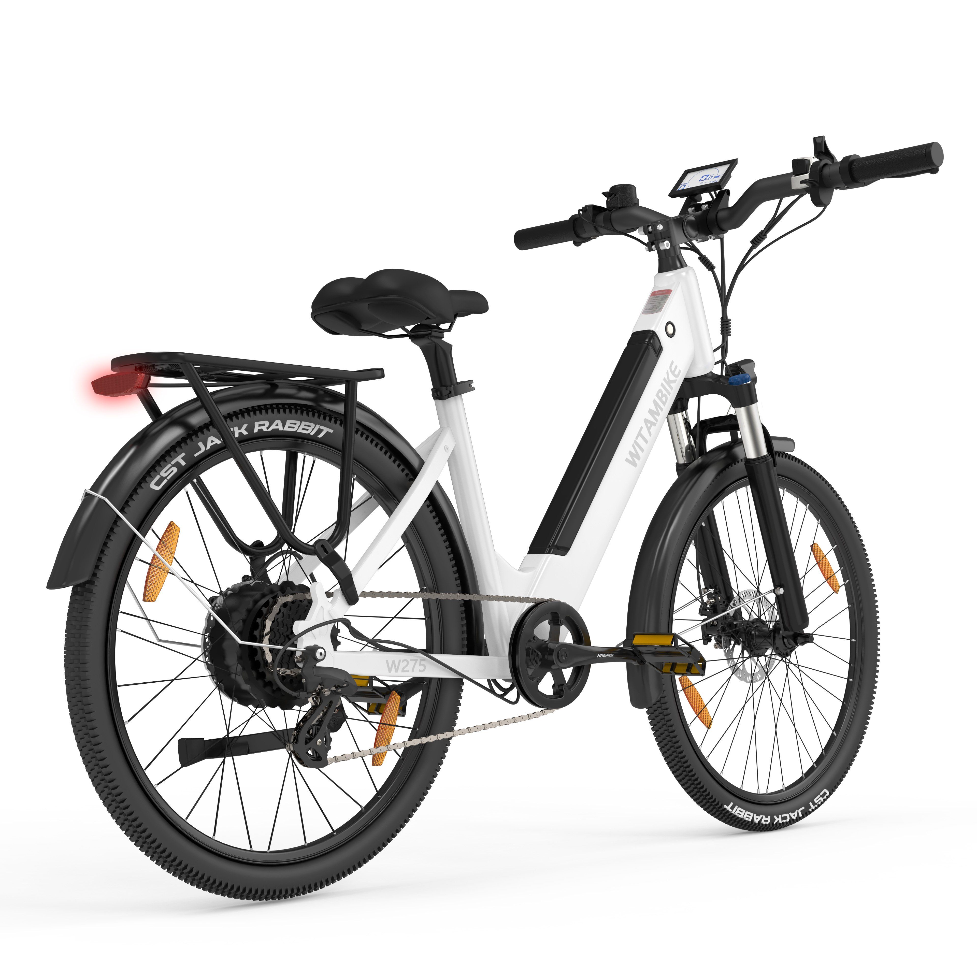 WITAMBIKE W275 Bicicletta elettrica da pendolare, 36V 13AH, pneumatici 27,5" x 2.10