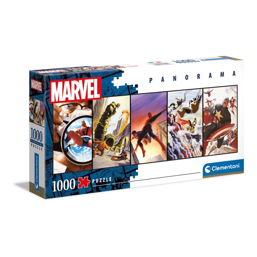 Clementoni 39611 - Puzzle panoramico da 1000 pezzi - Marvel