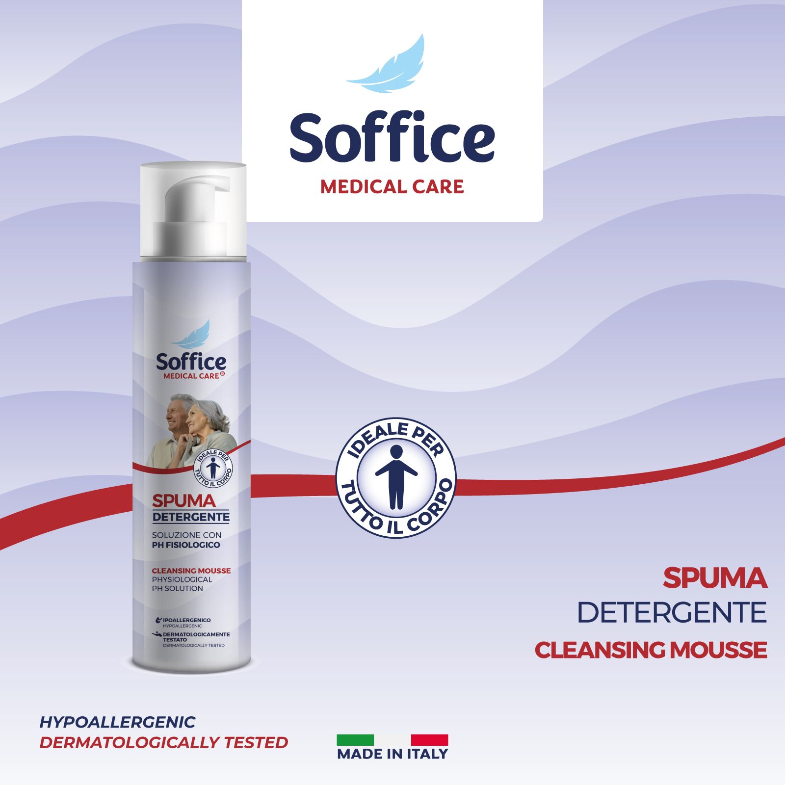 Soffice Baby Mousse Corpo pH Fisiologico 6 x 200 ml
