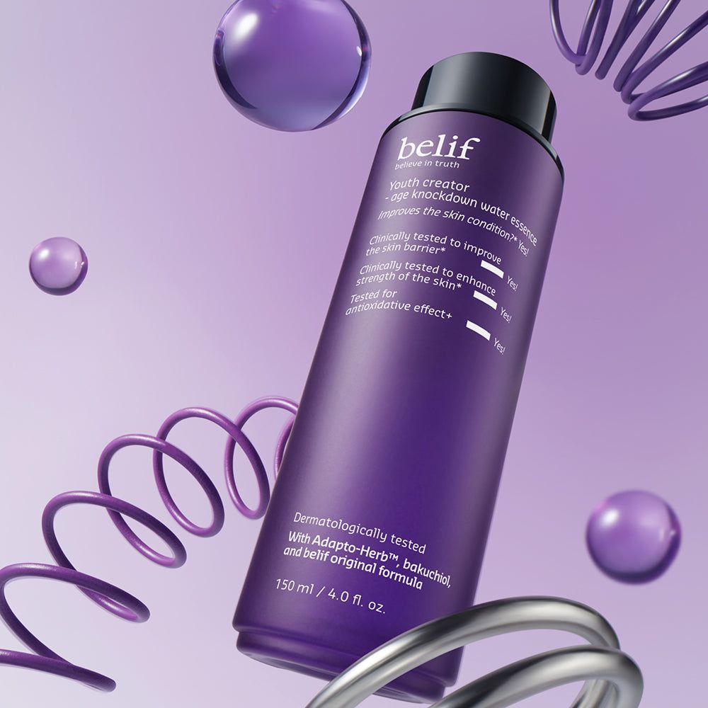 BELIF Age Knockdown Water Essence – essenza leggera con bakuchiolo e ATP per maggiore tonicità