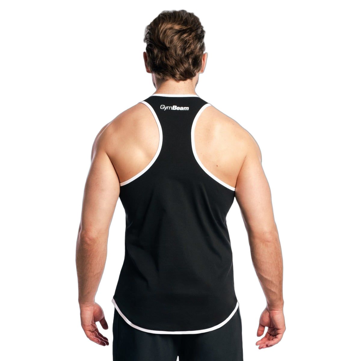 GymBeam Canotta uomo stringer in cotone e poliestere Lifting Society Black