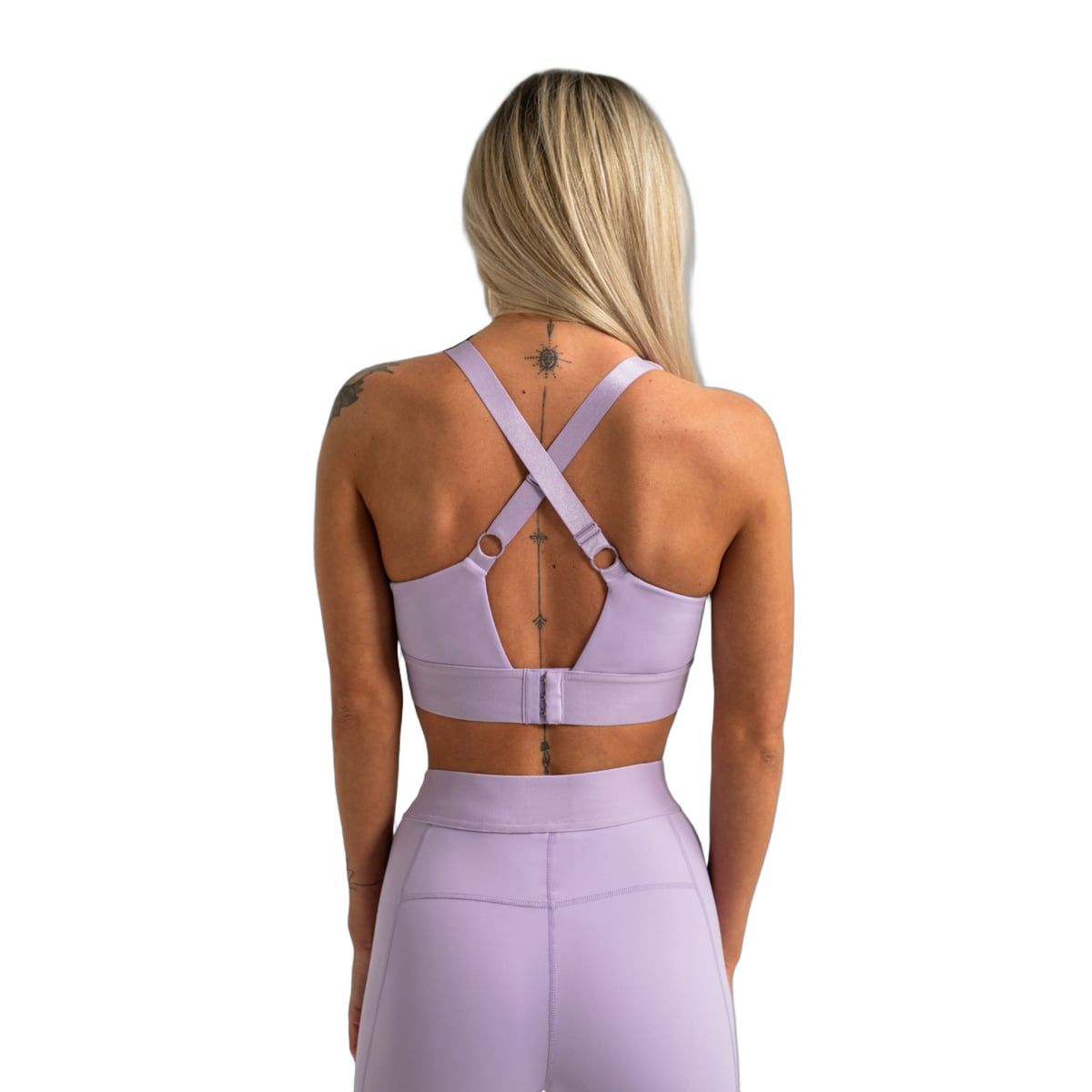 GymBeam Reggiseno sportivo donna Limitless Lavender con chiusura posteriore
