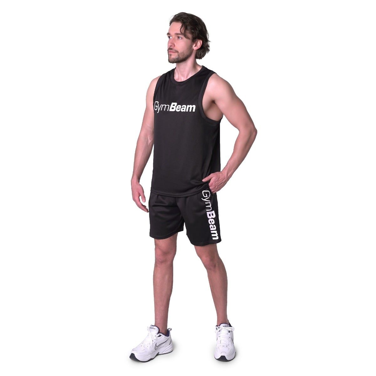 GymBeam Canotta uomo Mesh Essence regular Black
