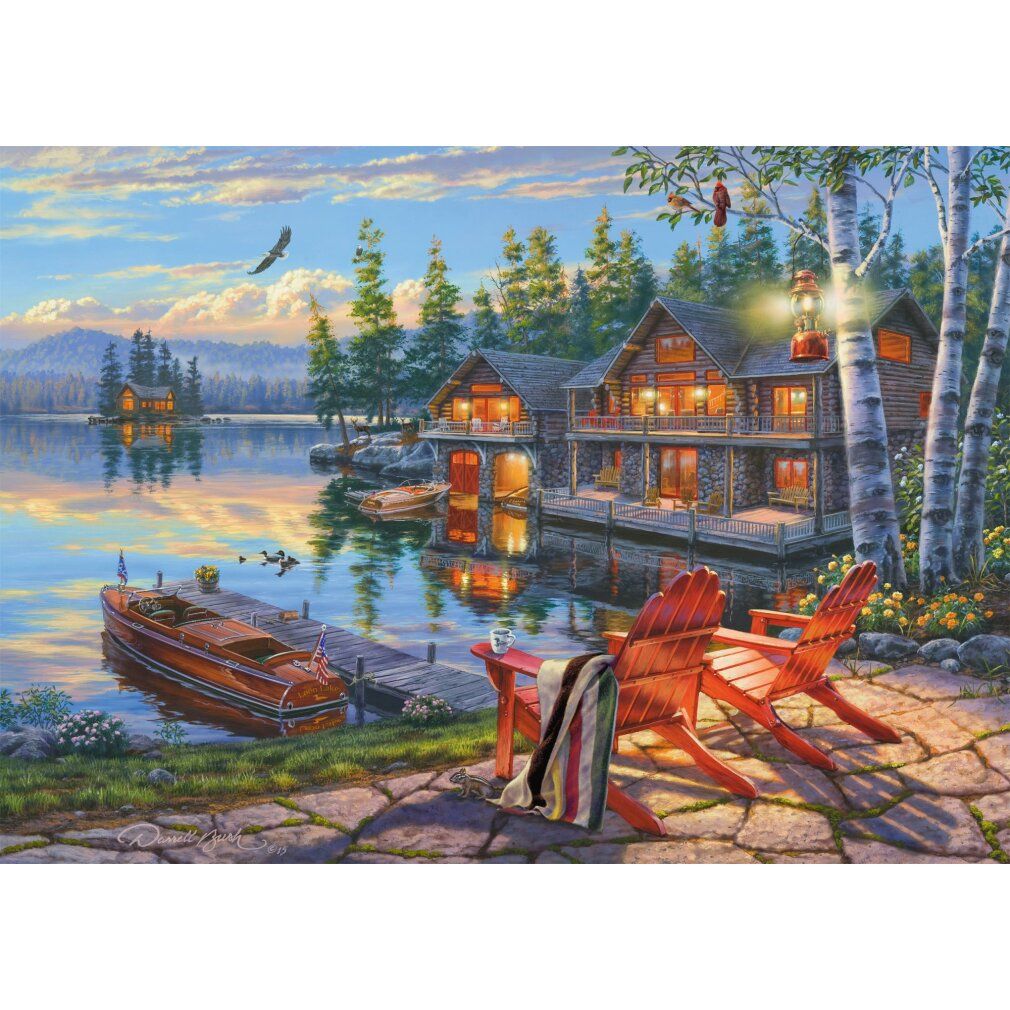 schmidt Puzzle Shore of Loon Lake, New York 1000 pezzi