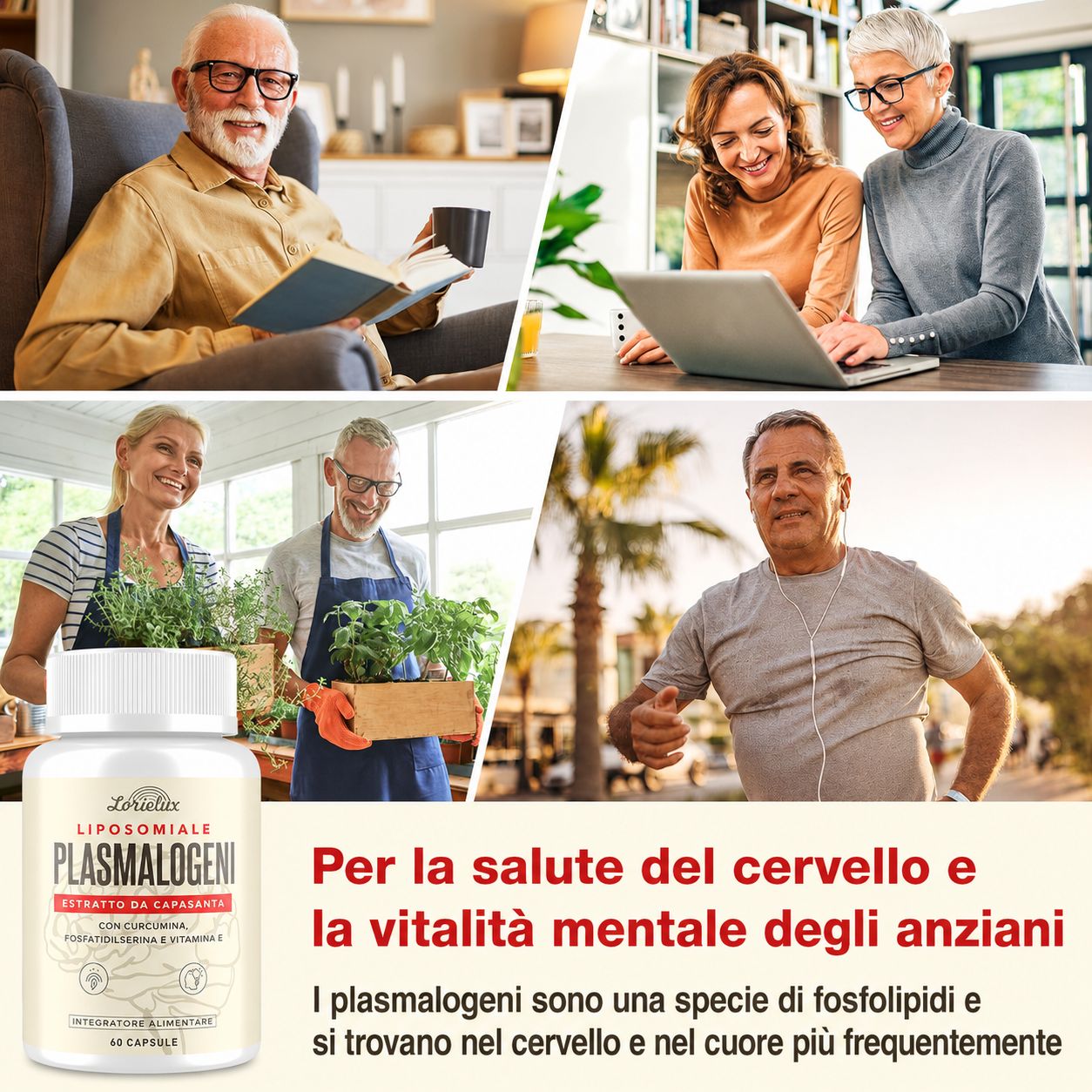 Capsule Nootropiche Liposomiali al Plasmalogeno Lorielux