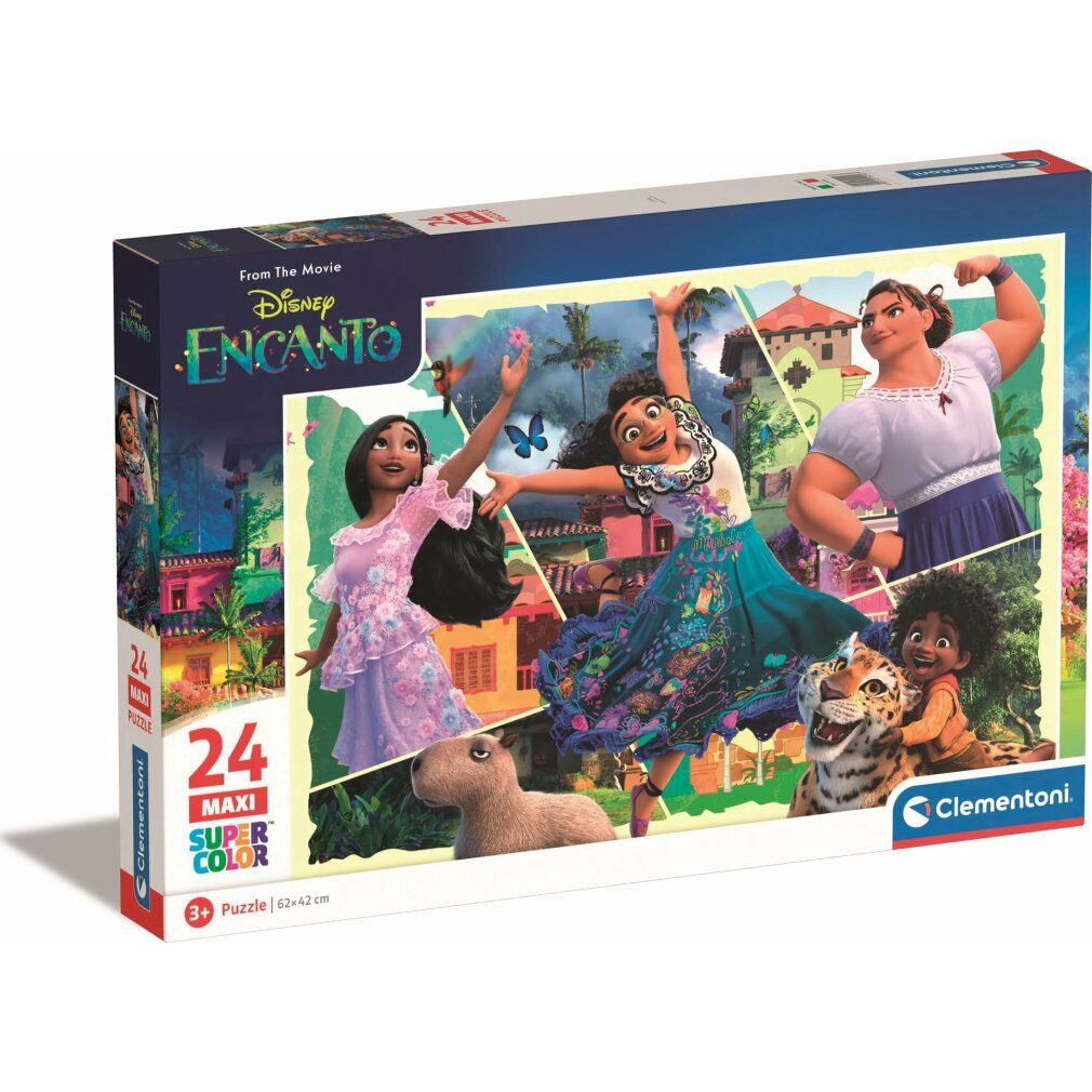 Puzzle Clementoni Disney Encanto Maxi 24 pezzi. Con personaggi del film. Età consigliata: 3+