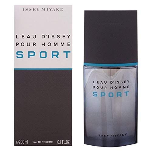 Flacone e confezione Issey Miyake L'Eau d'Issey pour Homme Sport. 200ml. Confezione grigia.
