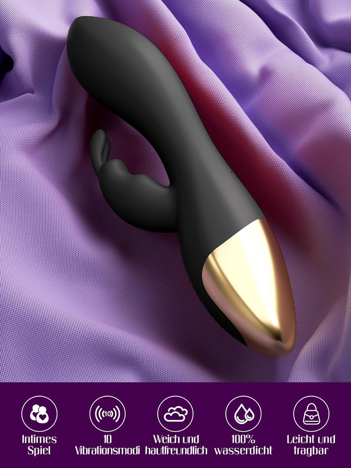 HIVEFUN Vibratore punto G nero