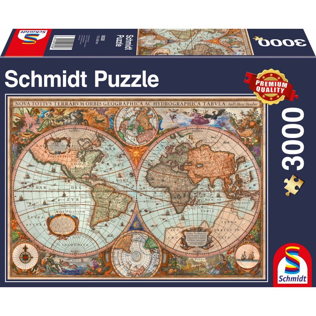 Mappamondo antico - puzzle da 3000 pezzi