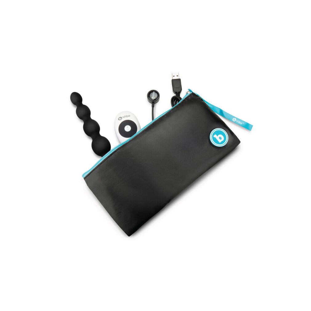 b-Vibe Cinco Anal Beads nero