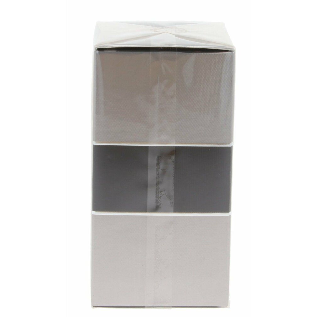 Confezione rettangolare, in pellicola. Tonalità grigie e nere. Nessun altro dettaglio.