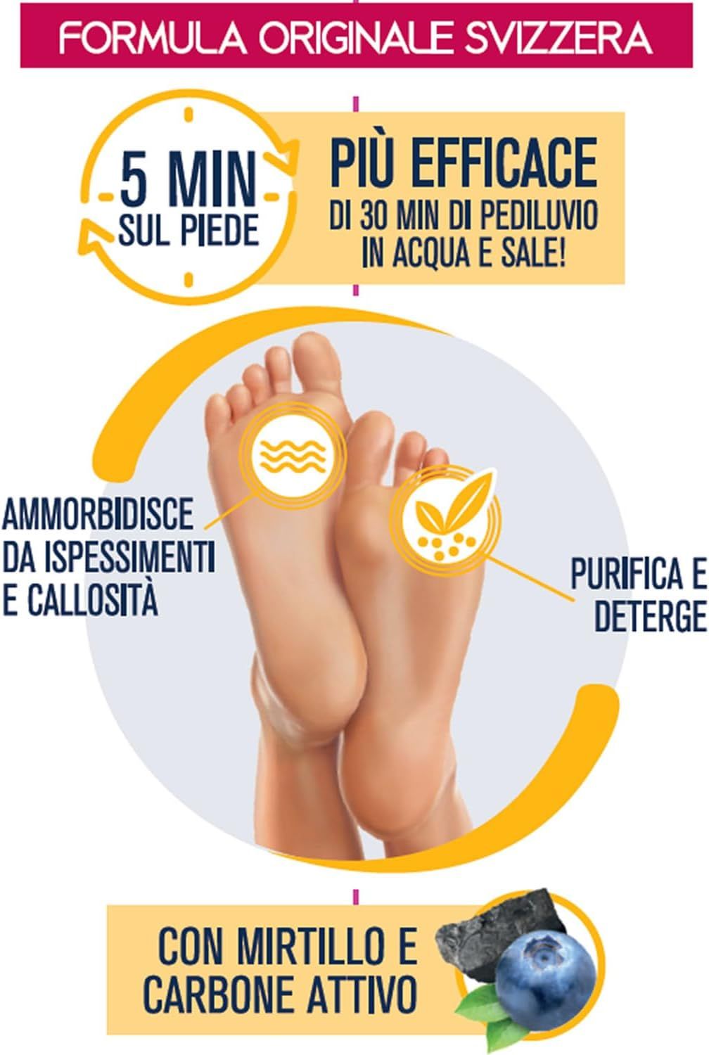 Podovis Pediluvio Emolliente 150 ml Piedi Morbidi Rimozione Calli e Duroni