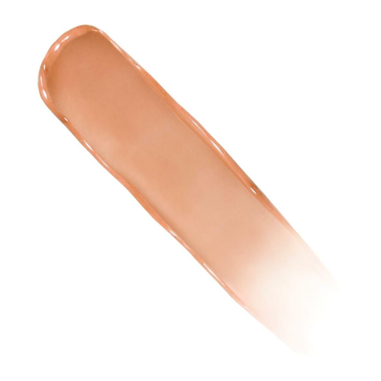 Campione di rossetto. Tonalità: marrone chiaro. Texture: lucida, trasparente.