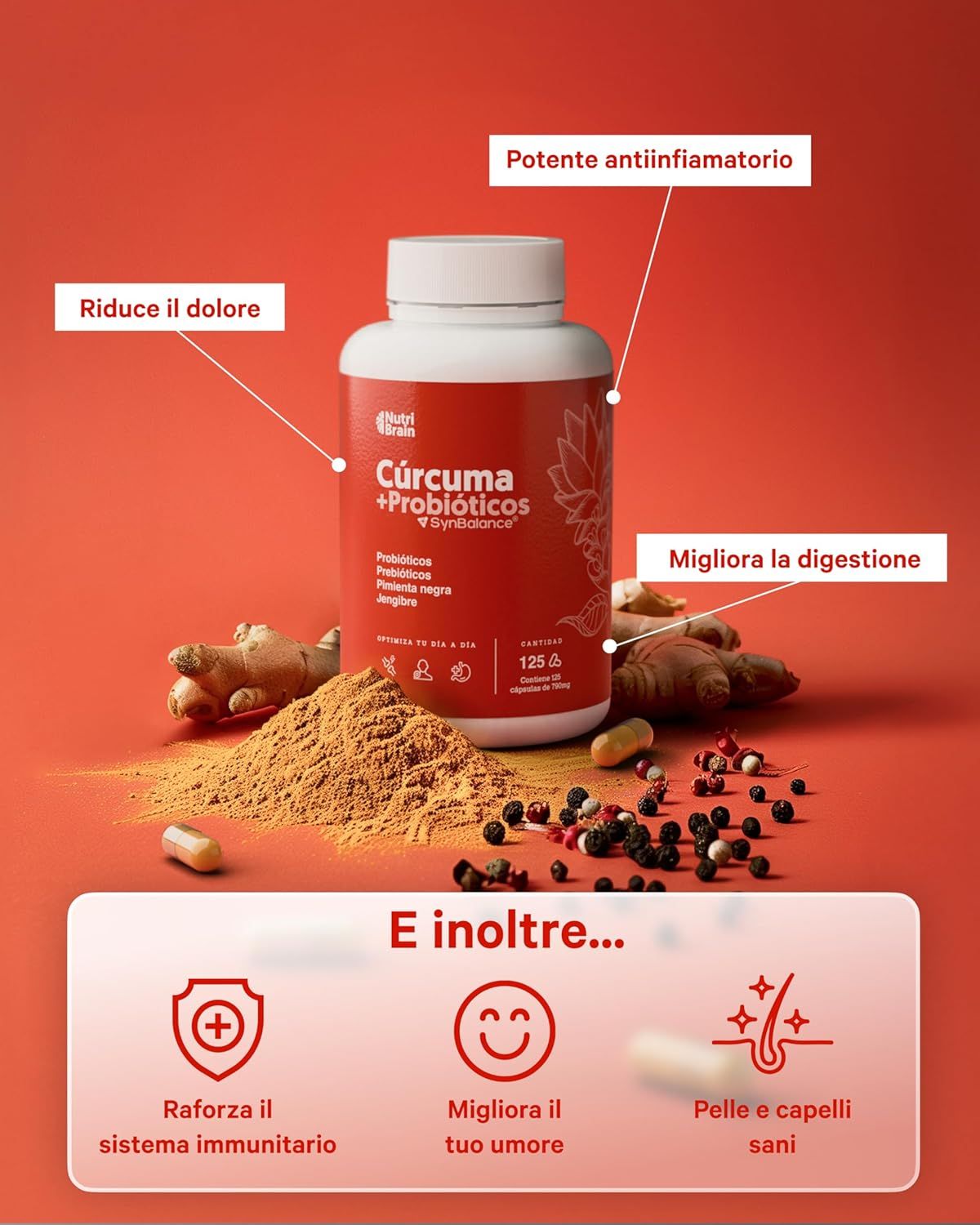 NUTRIBRAIN Capsula di Curcuma