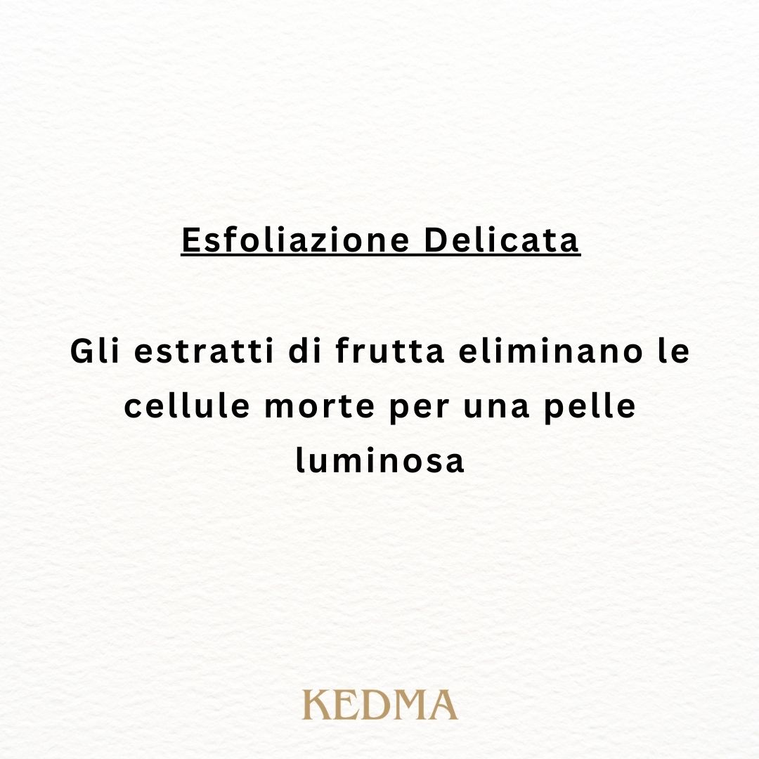 Kedma - Peeling Esfoliante per il Viso con Estratti di Frutta