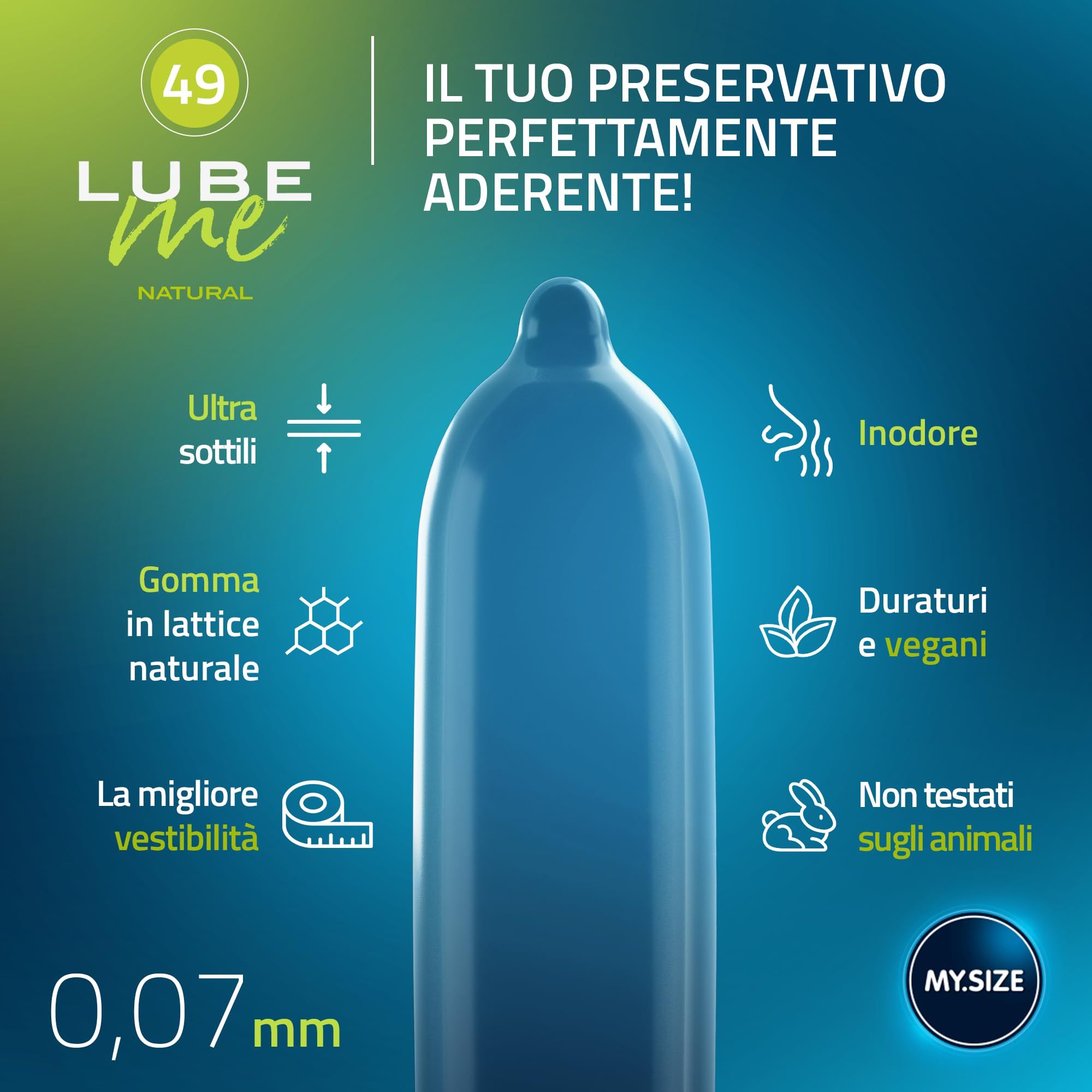MY.SIZE PRO Preservativi + LUBE ME Natural + Body Candle Set