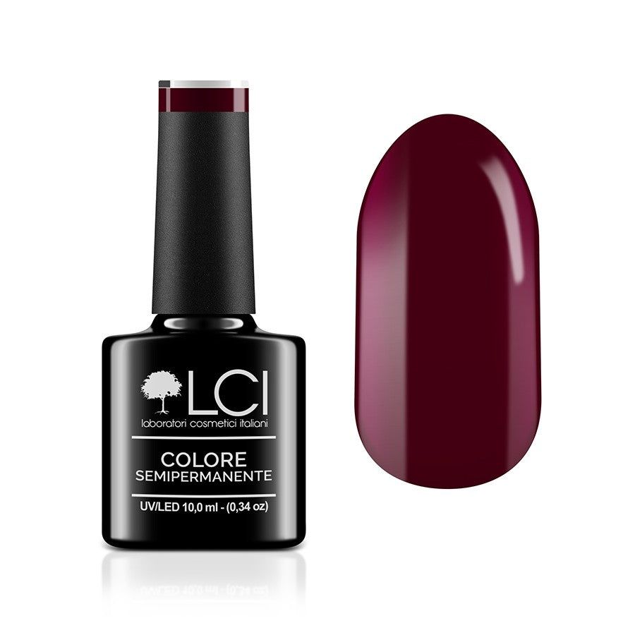 LCI Cosmetics - Smalto Semipermanente LCI -  Rosso scuro vinaccio