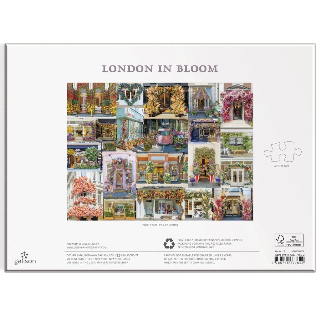 galison Puzzle Blühendes Londra 1000 pezzi