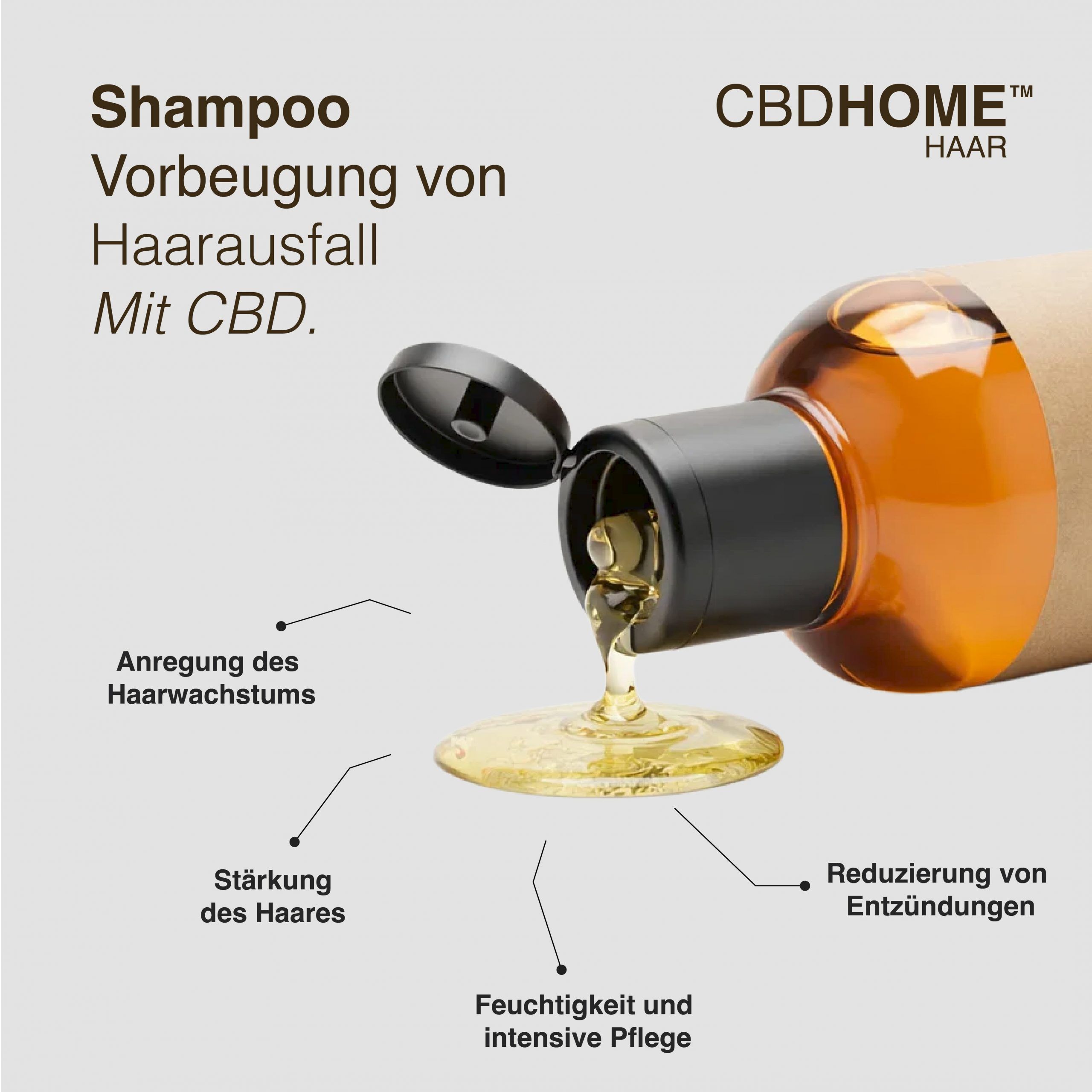 CBD HOME – Shampoo anticaduta (Uomo) – 1% CBD