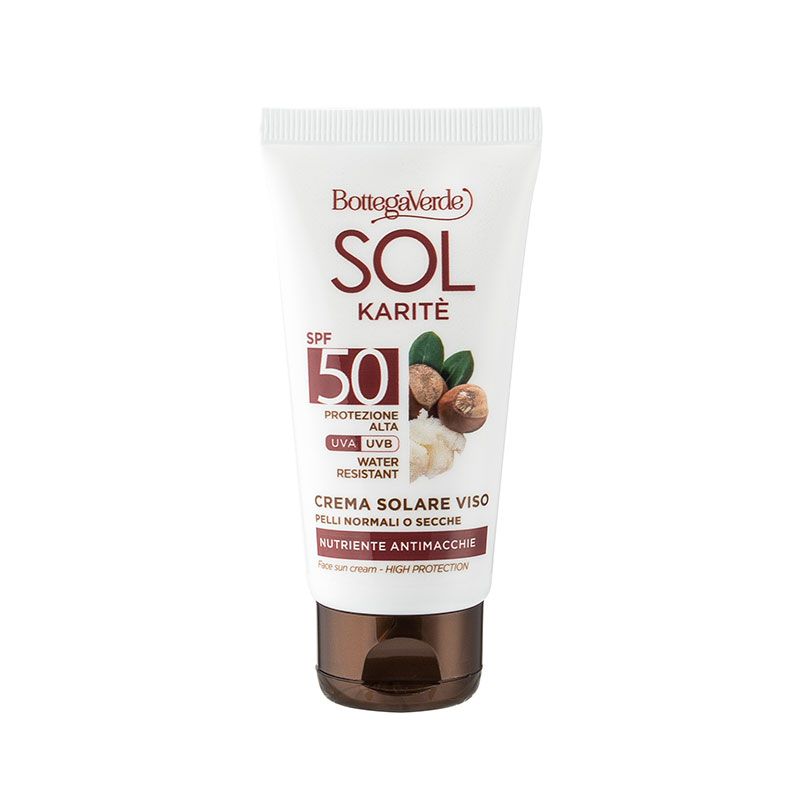 Bottega Verde SOL Karitè - Crema solare viso - nutriente antimacchie