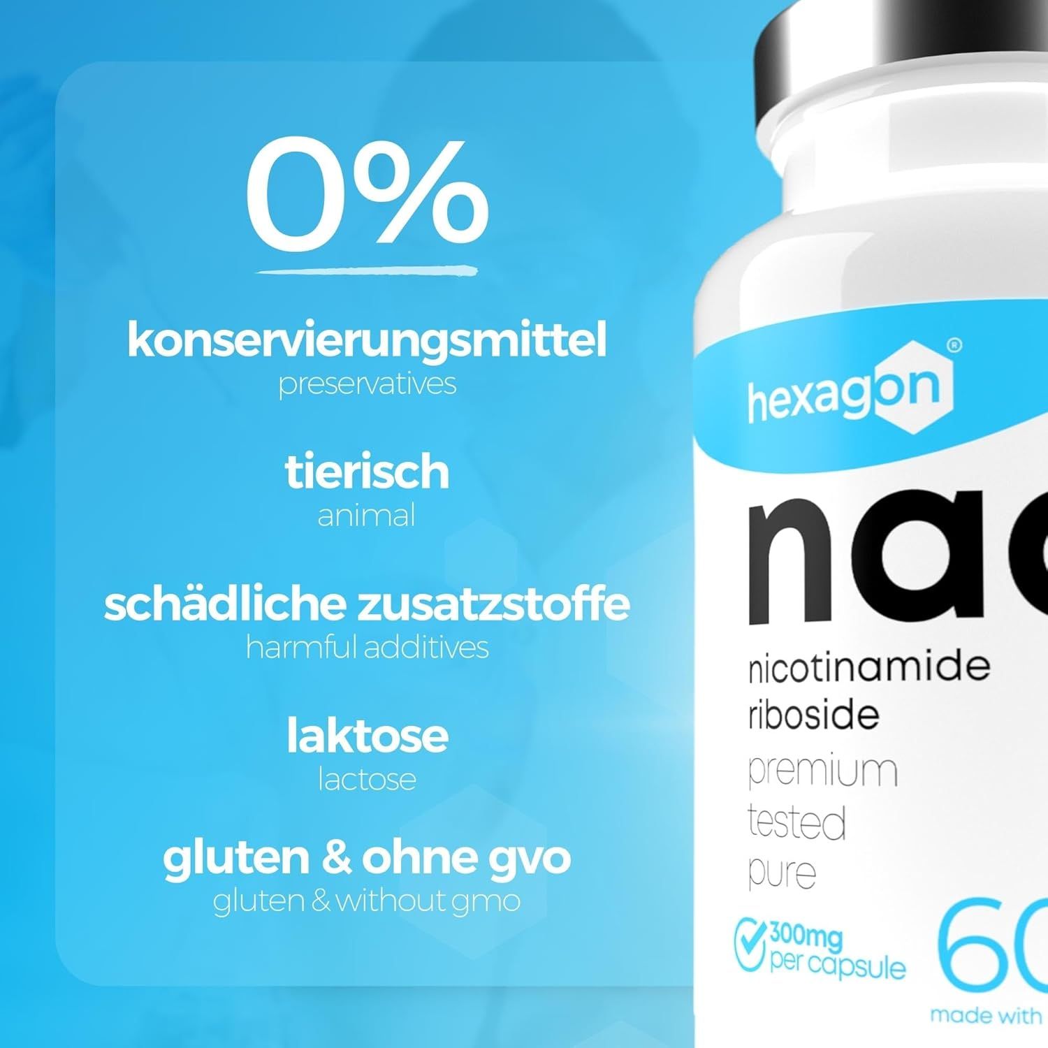 Hexagon NAD+ Nicotinamide Riboside Chloride Capsula