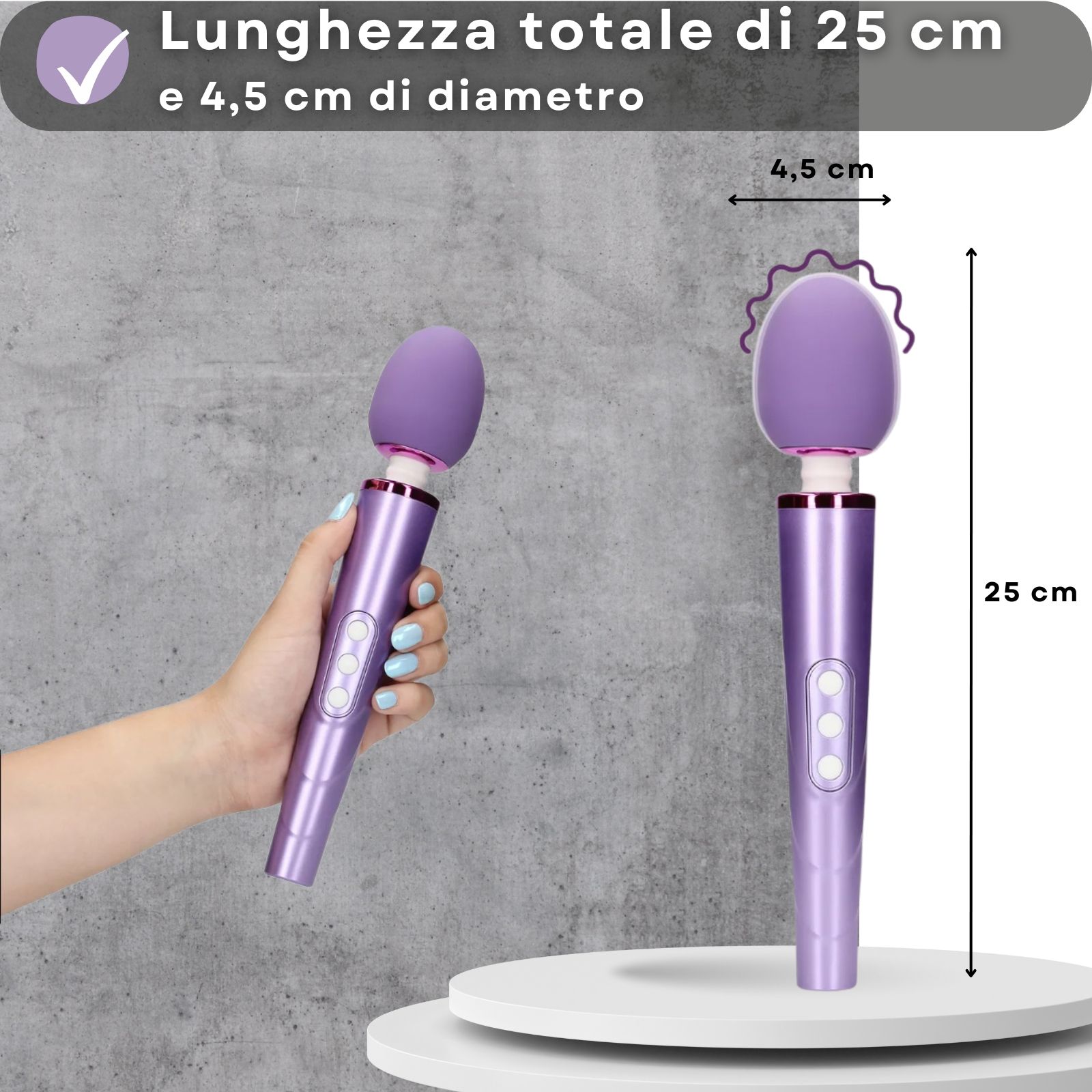 Lovelyness - Vibratore a asta massaggiante - Viola