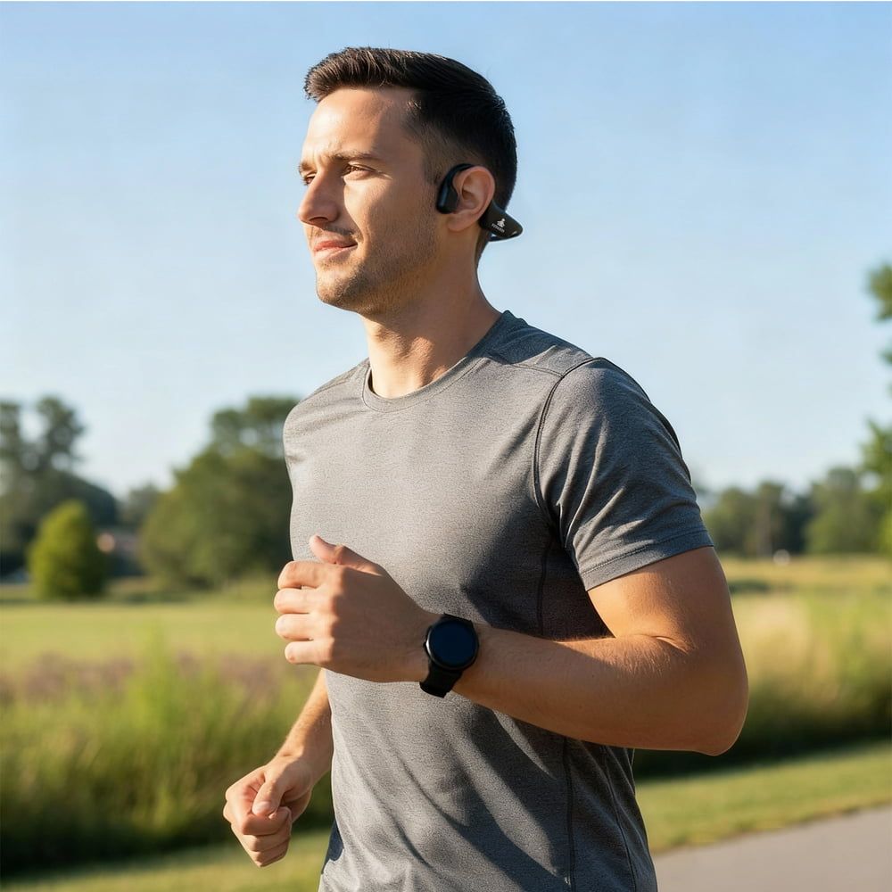 Cuffie sportive wireless impermeabili a conduzione ossea FitBeat Pro