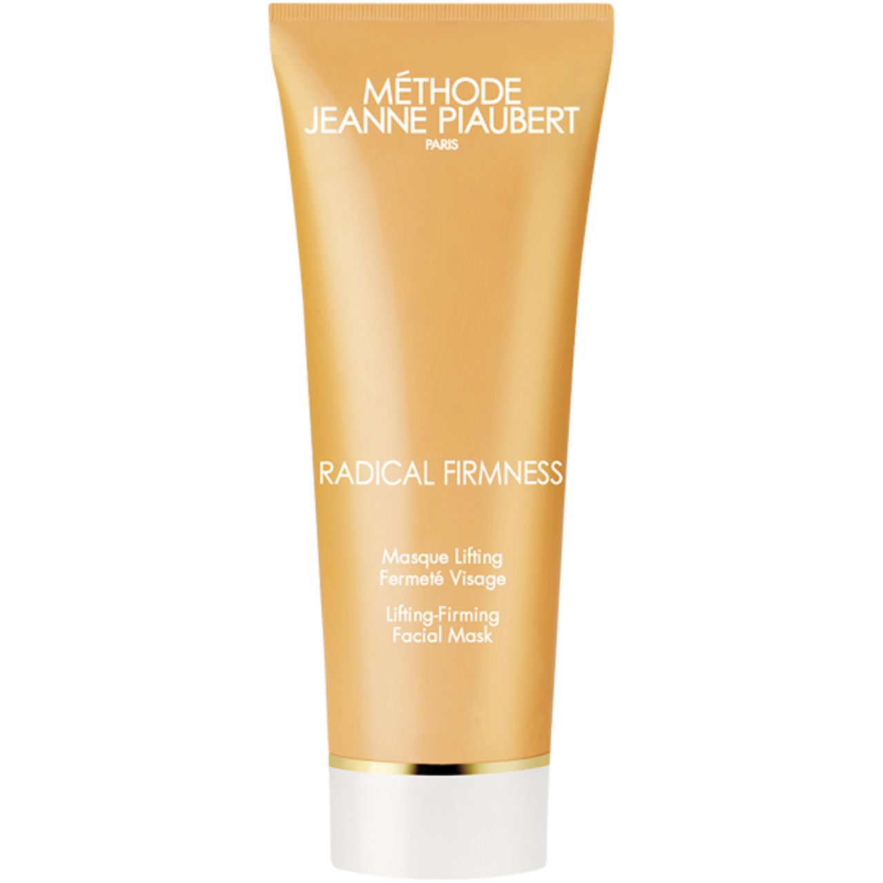 Tubo beige con tappo dorato. Scritta: Radical Firmness, Lifting Facial Mask.