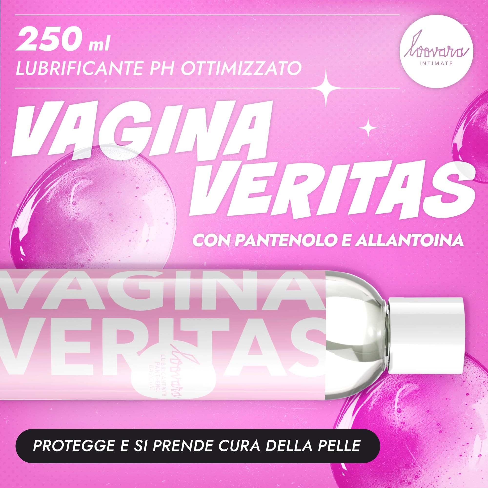 Lubrificante Loovara Vagina Veritas 250 ml con pantenolo e allantoina. Protegge e cura la pelle.