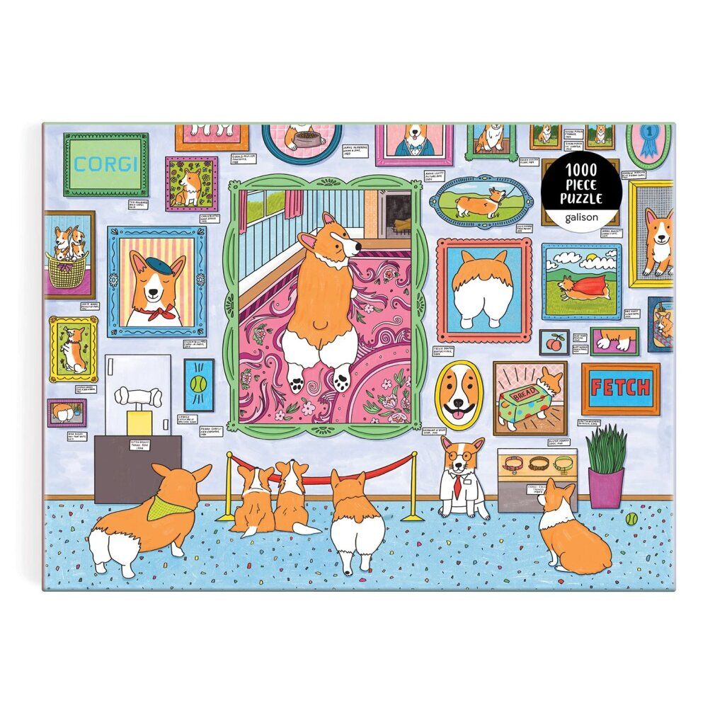 galison Museo Corgi puzzle 1000 pezzi