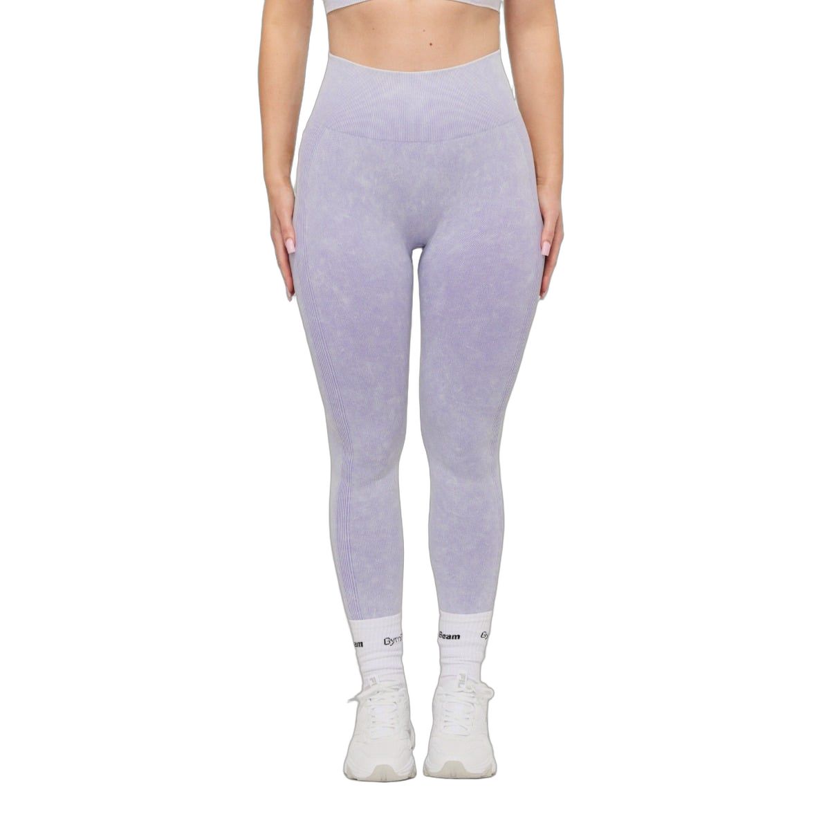 GymBeam Leggings donna Lift Seamless a vita alta senza cuciture e senza tasche viola