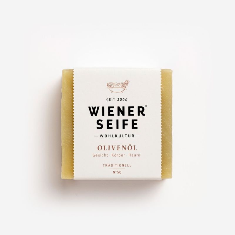 Wiener Seife Sapone all'olio d'oliva N°50, fatto a mano