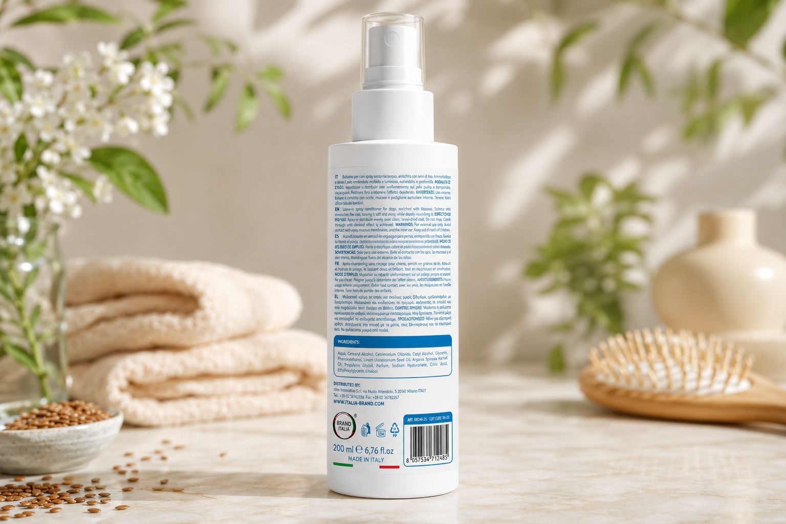 BRAND ITALIA - Balsamo Spray per Cani Senza Risciacquo