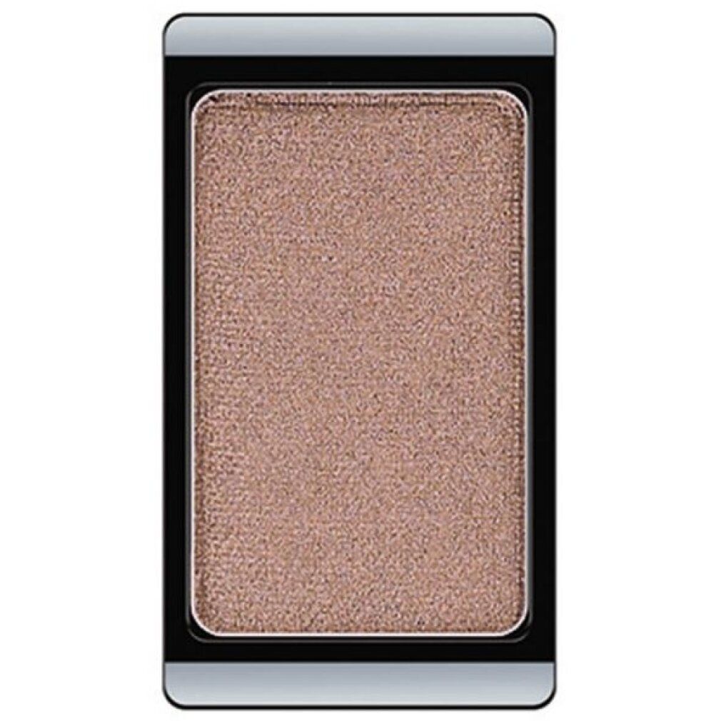 Ombretto rettangolare, tonalità marrone chiaro, in cornice nera.