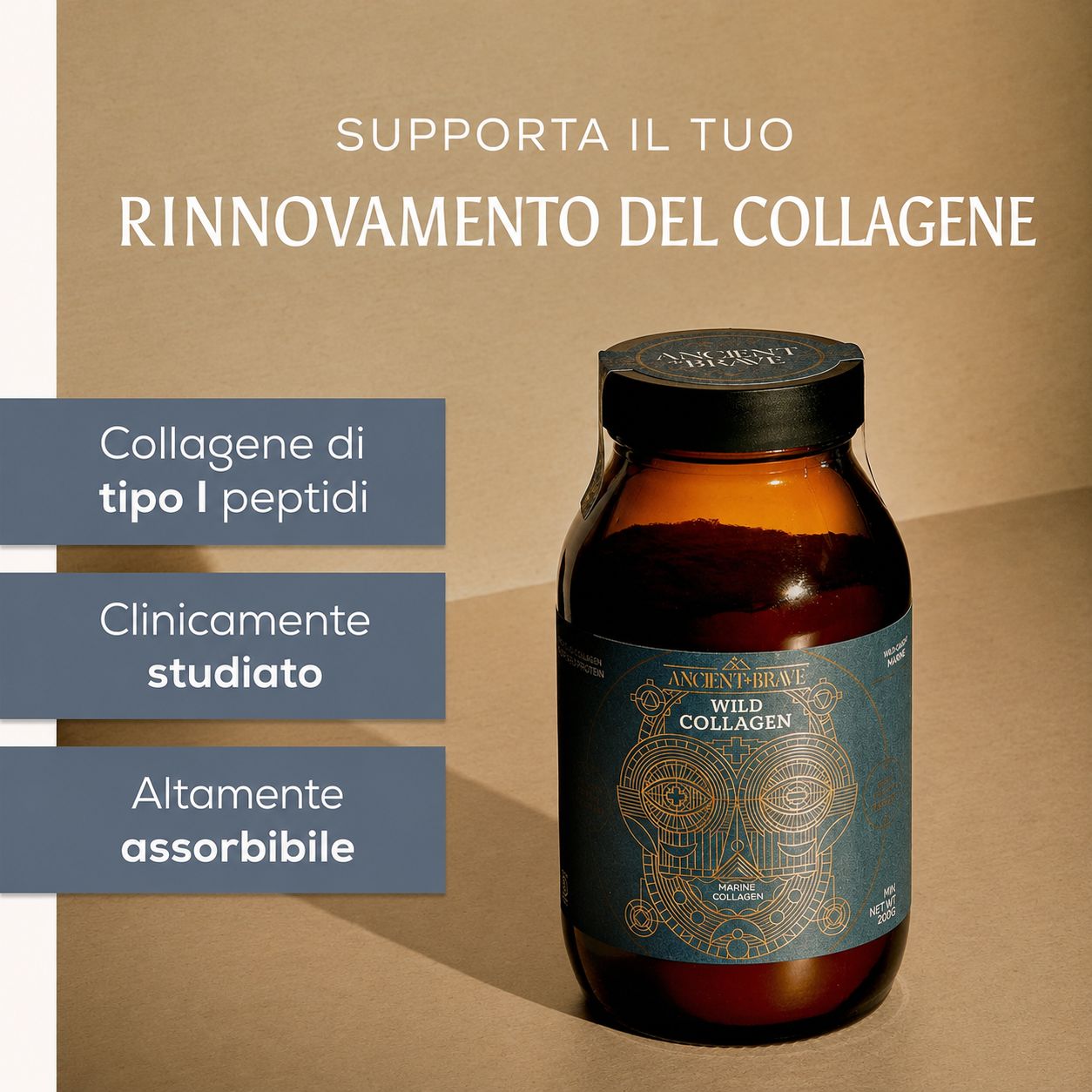 Ancient + Brave Polvere di Wild Collagen