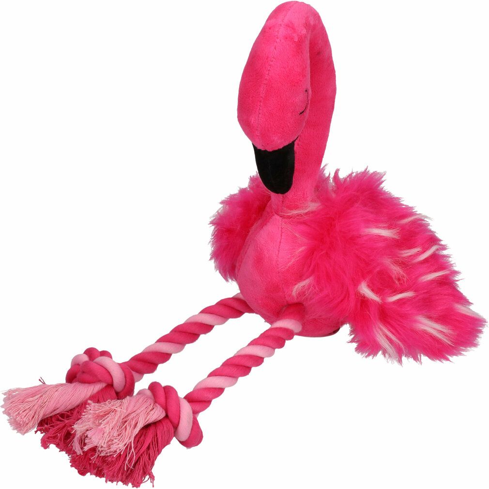 Fenicottero con gambe di corda l
