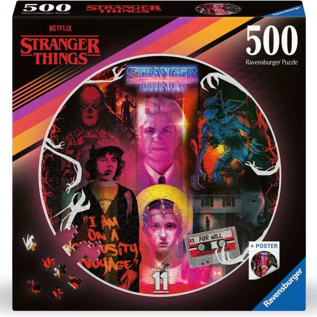 Puzzle rotondo di Stranger Things Gli amici non mentono (500 pezzi)