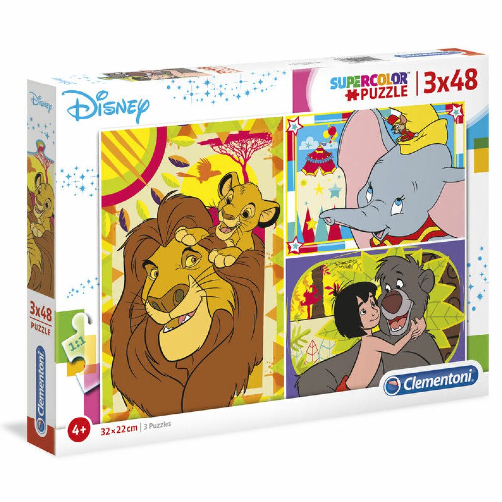 Clementoni 3X Puzzle Animali Disney 25236 X6