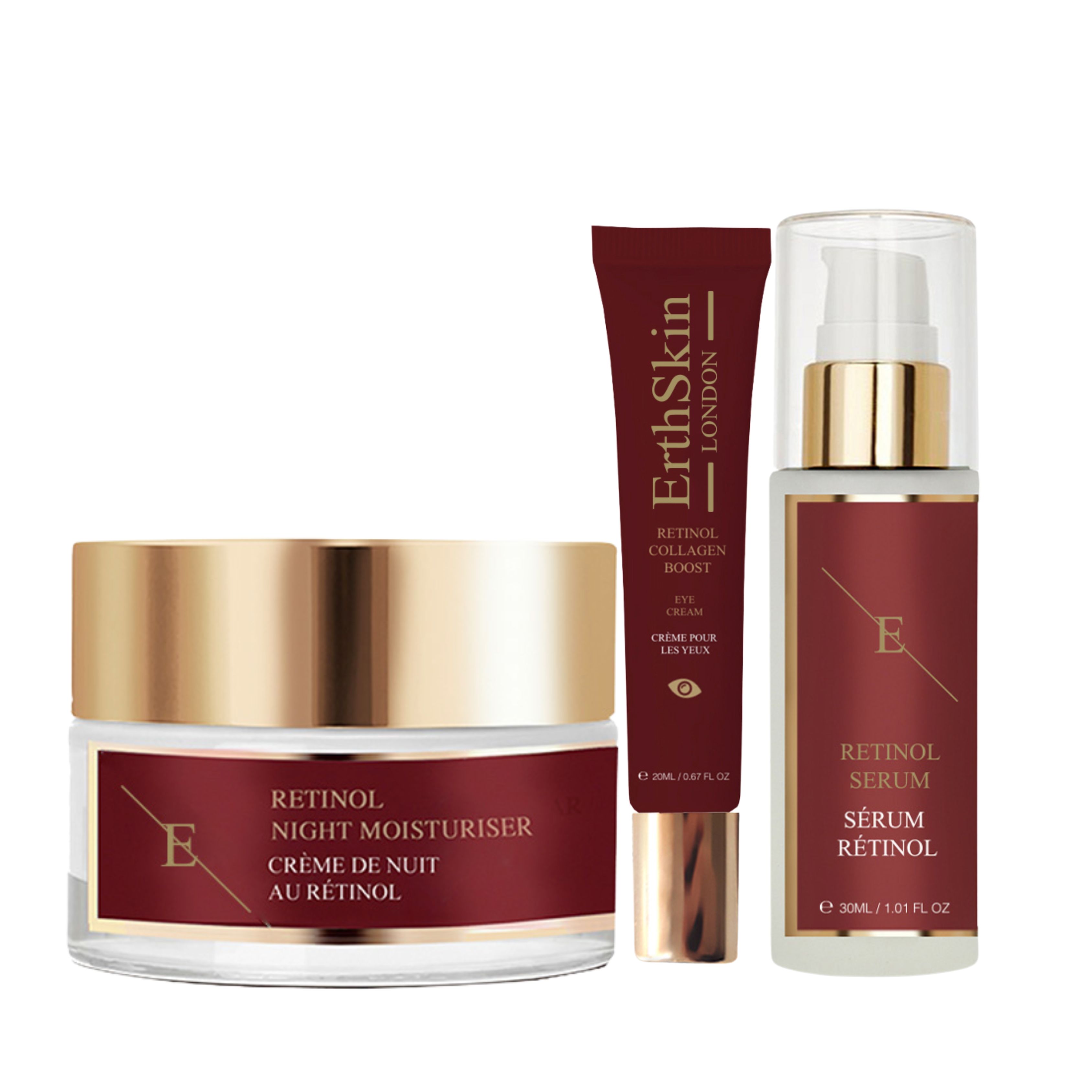 ErthSkin London Kit anti-invecchiamento con retinolo