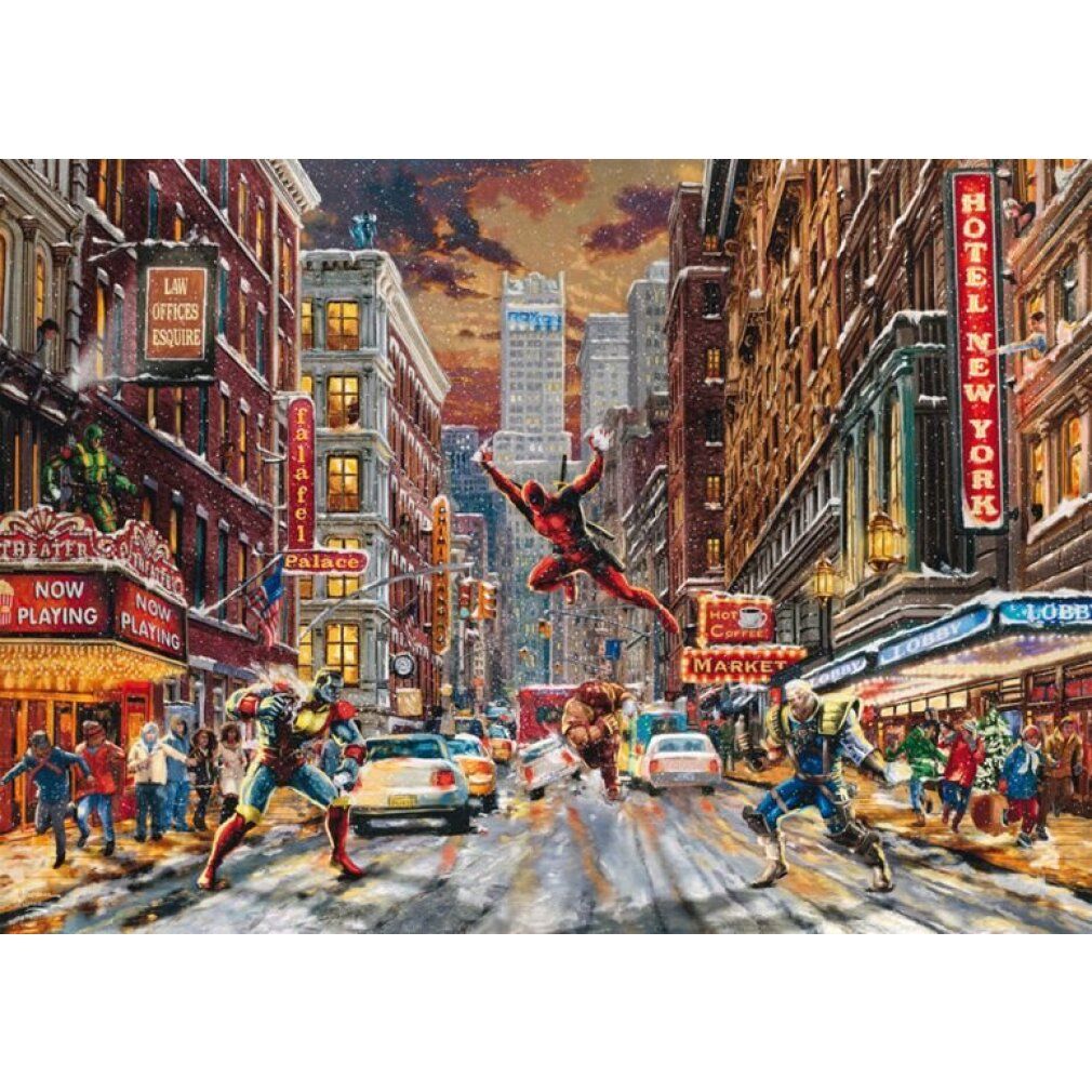 Studi Thomas Kinkade: Marvel - Deadpool, Giorno di neve (1000 pezzi)