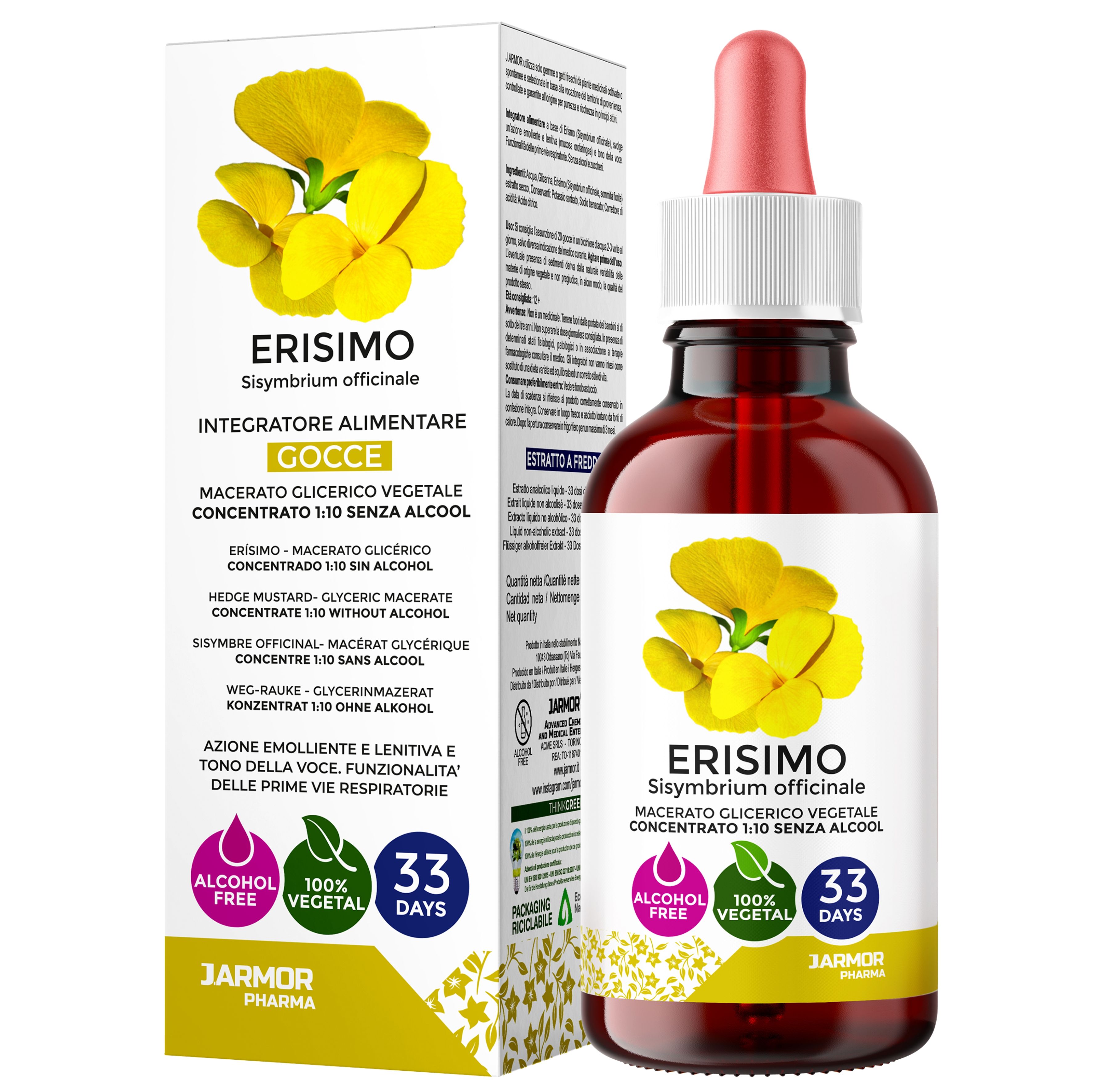 Erisimo Voce Gola Gocce  - Integratore Lenitivo - Raucedine Voce bassa