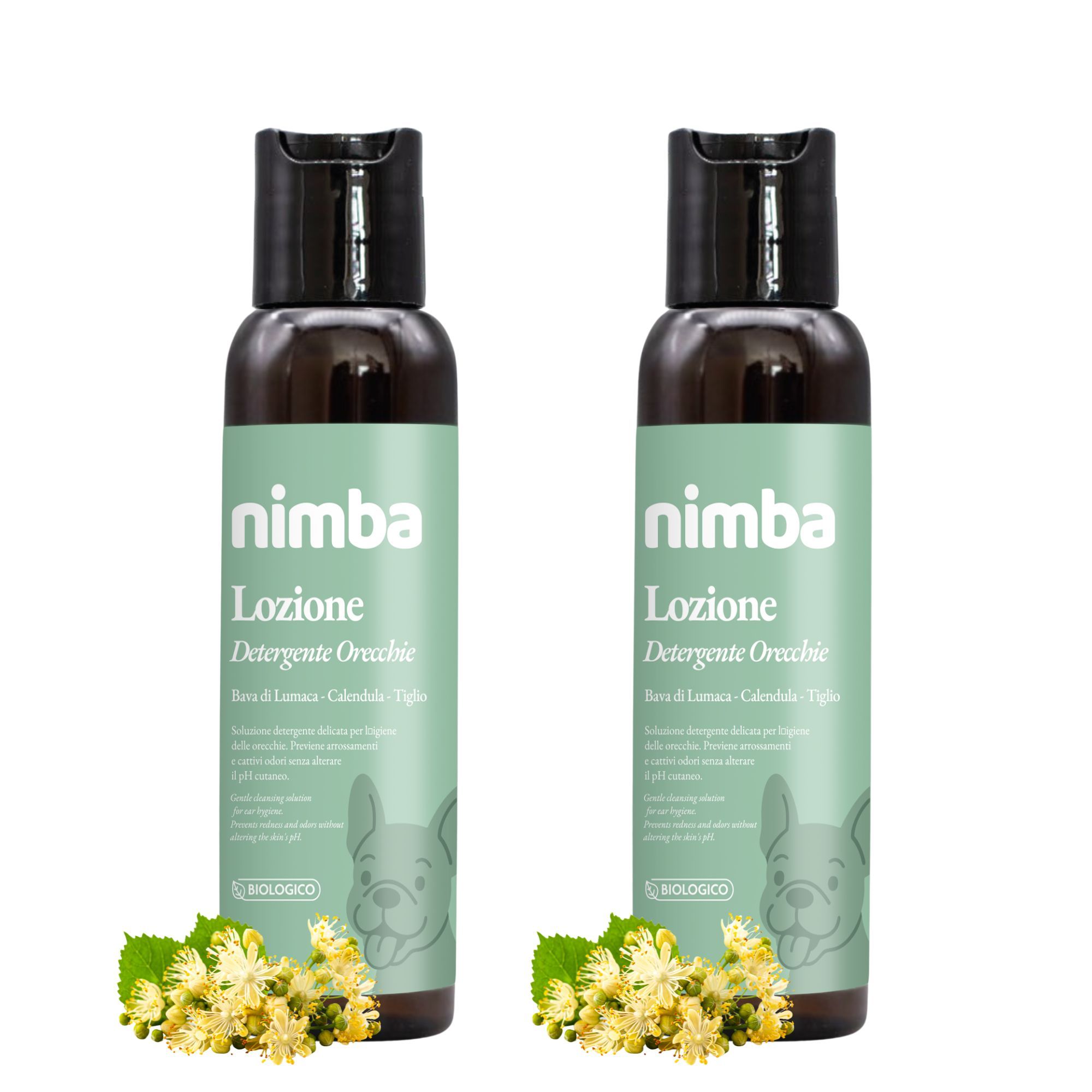 Nimba Lozione Detergente Orecchie 100 ml - Confezione Doppia (x2)