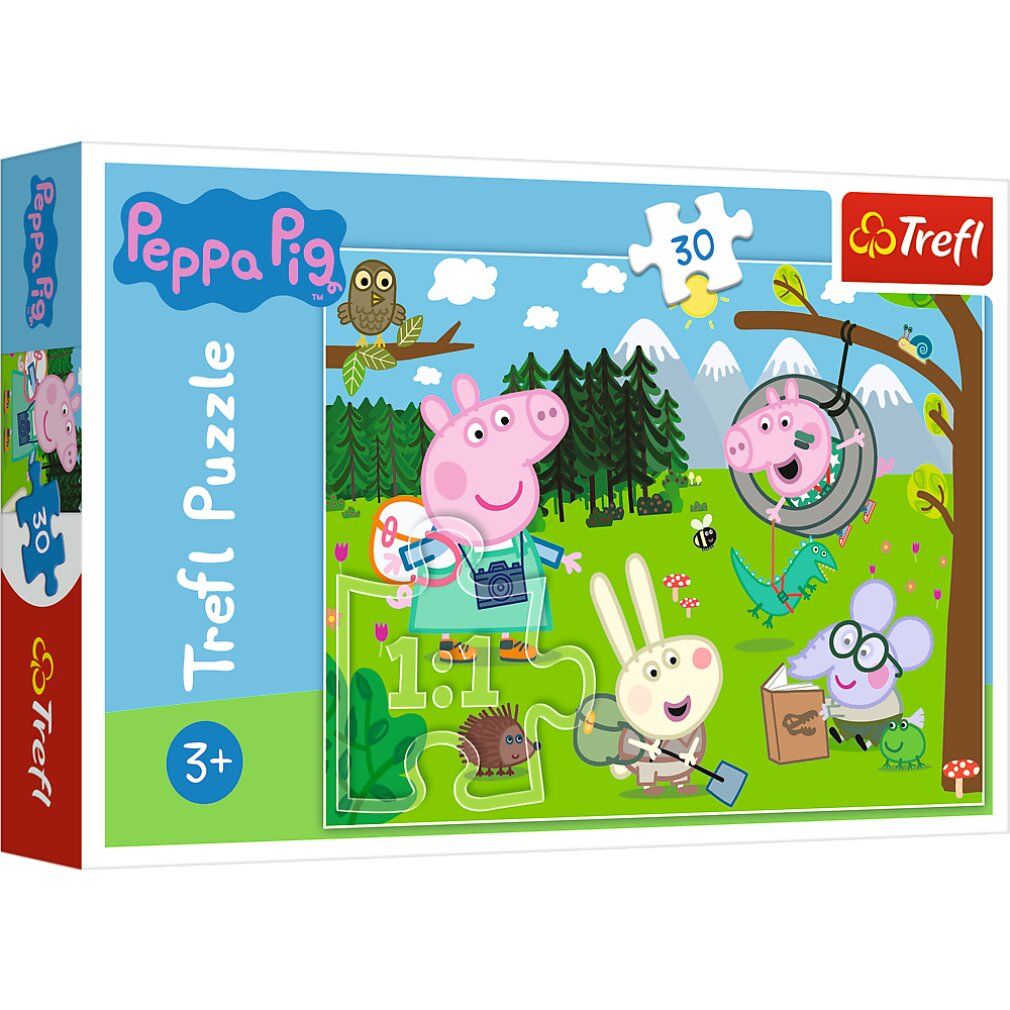 Puzzle 30 ? Escursione nella foresta / Peppa Pig