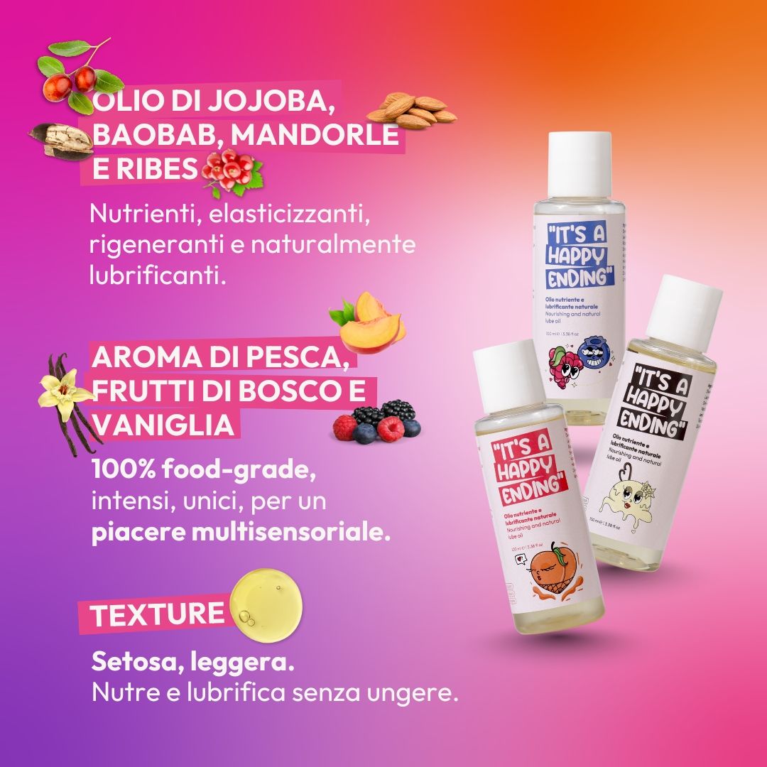 Olio nutriente e lubrificante naturale vaniglia