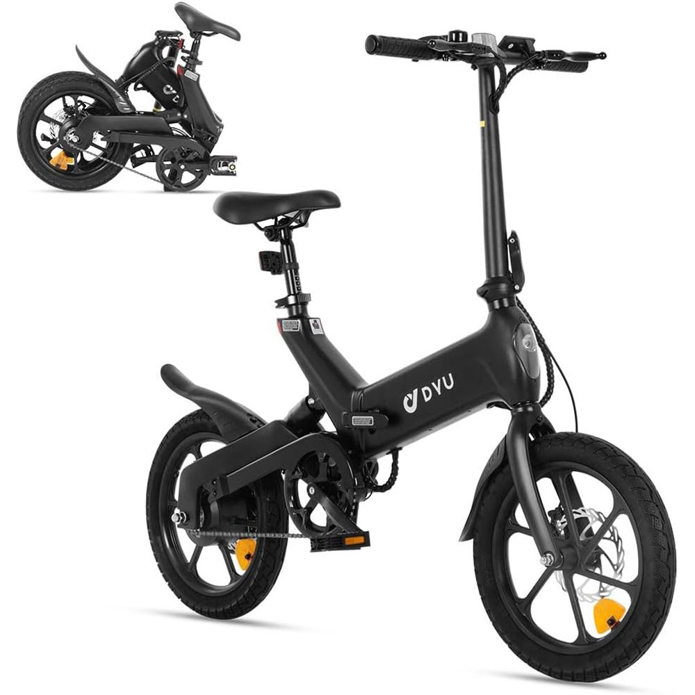 Bicicletta elettrica pieghevole DYU A16 con batteria da 36 V 10 Ah