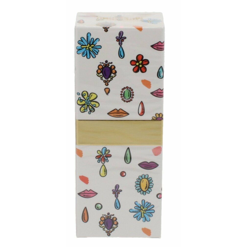Lato della confezione Cheap and Chic So Real Eau de Toilette con motivi colorati.
