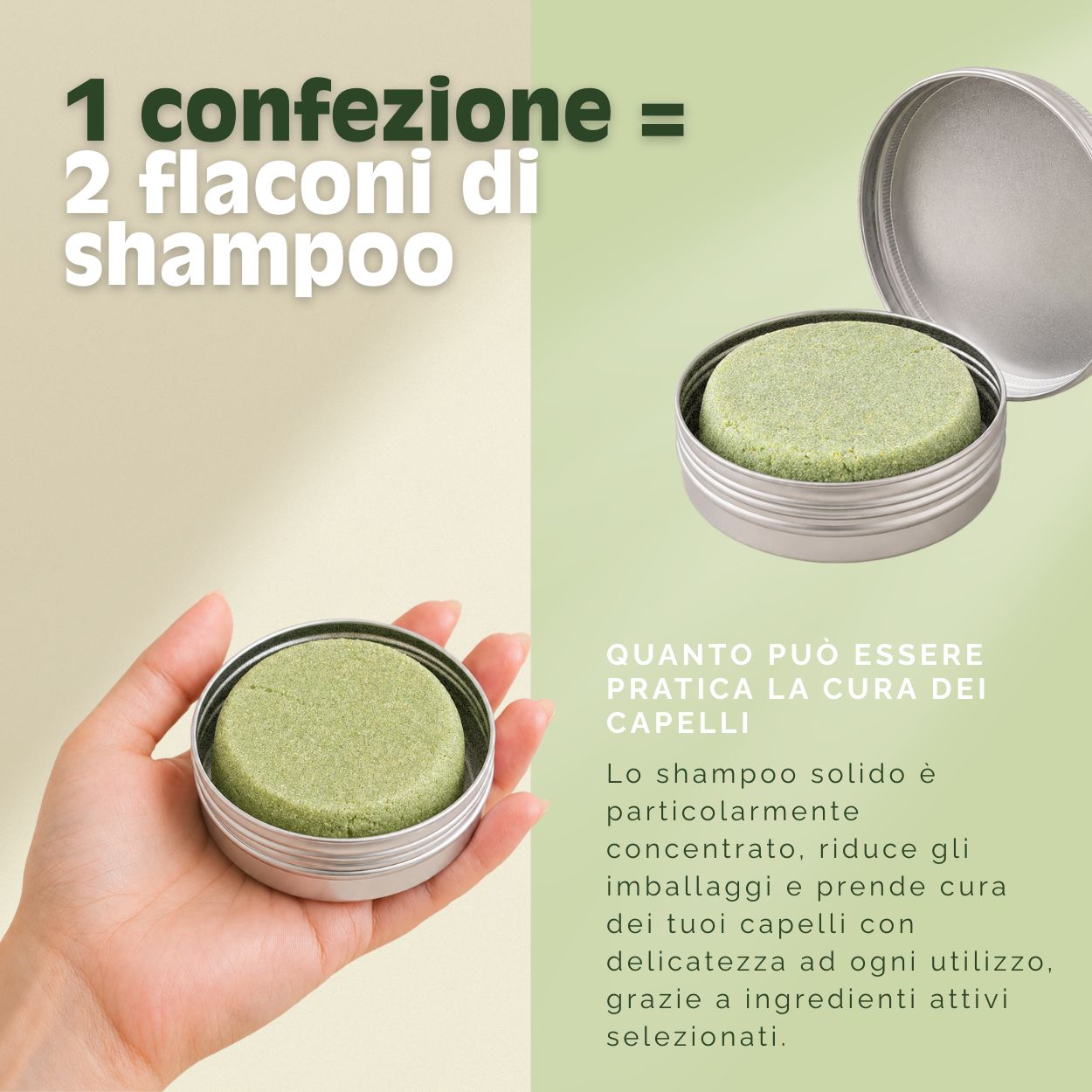 VitalizeNature Wild Freshness Shampoo Bar – Ortica & Rosmarino per Capelli Grassi