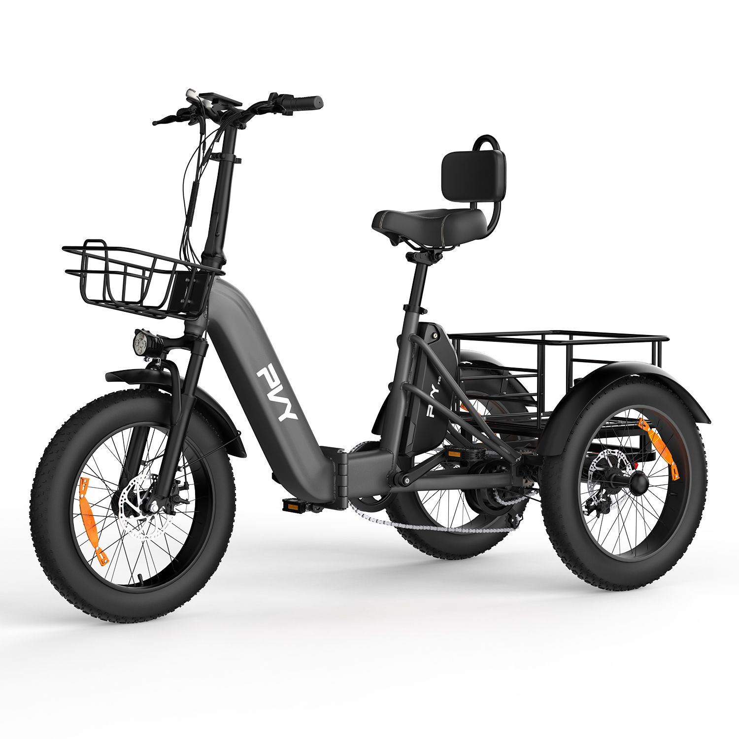 PVY F20 Triciclo elettrico pieghevole, batteria da 48 V 21 Ah